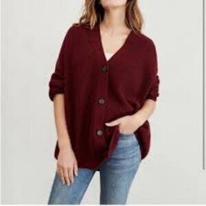 NWT Jenni Kayne Cocoon Cashmere Cardigan in Wine